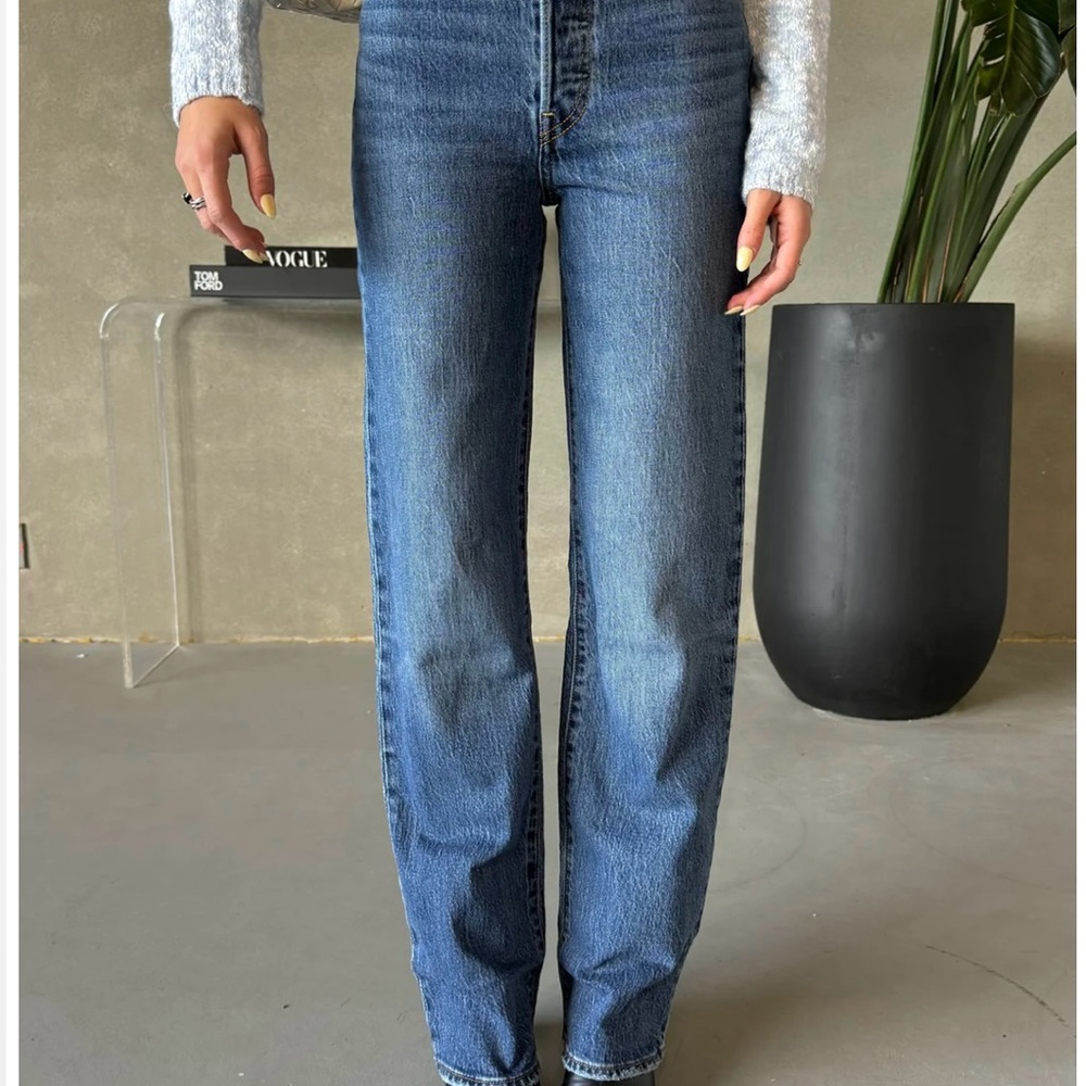 Levi's Women's Straight Leg Blue Jeans
